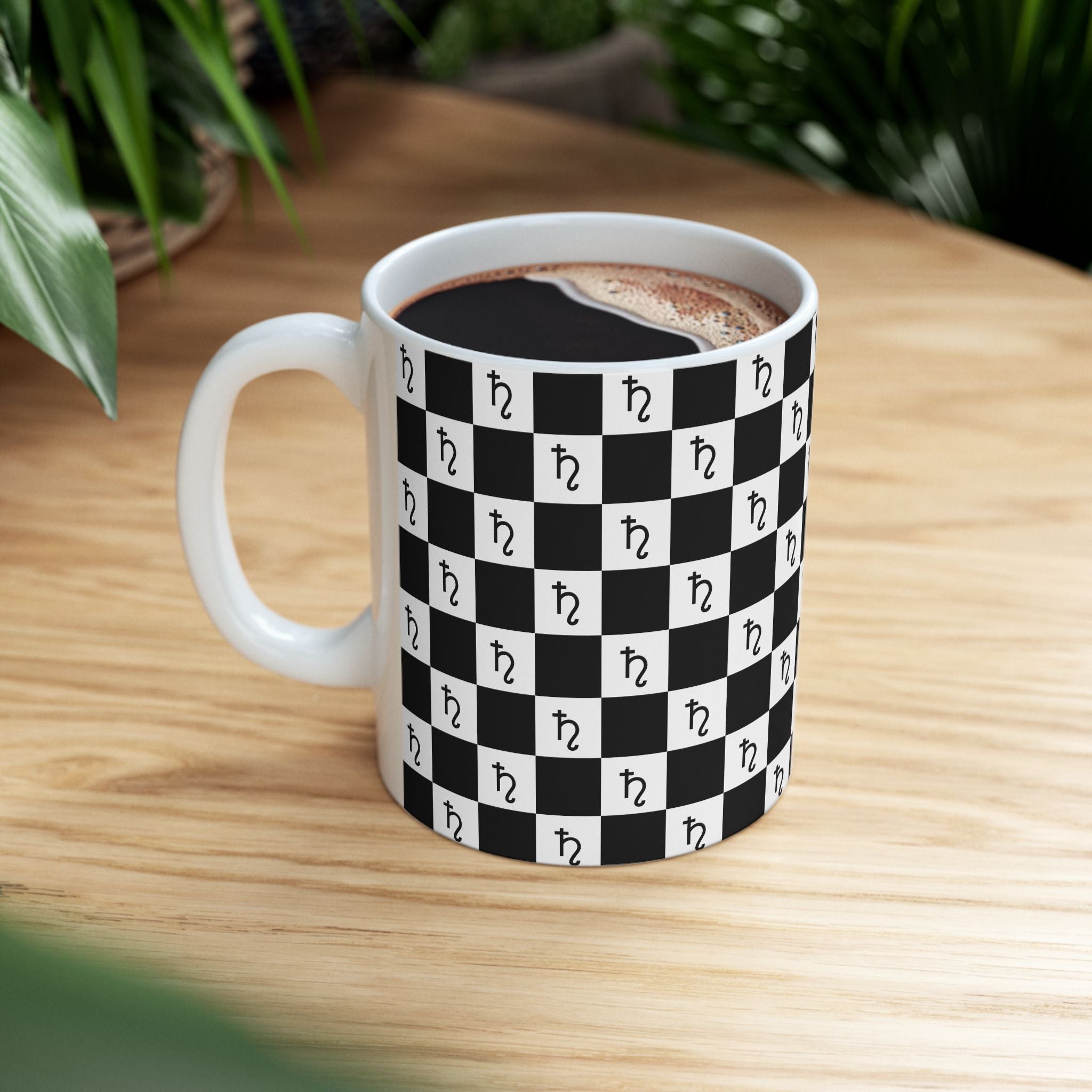 Saturn Mug - Checkerboard