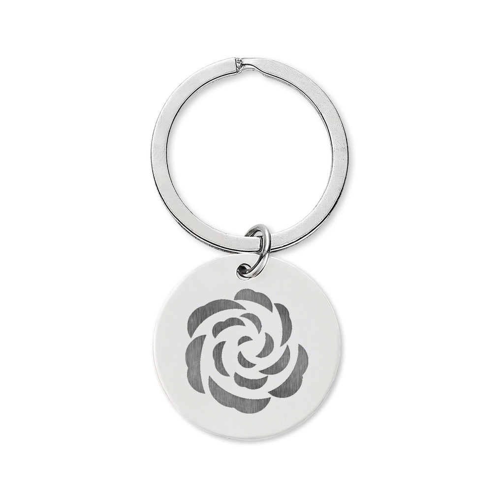 Spiral Rose Keychain