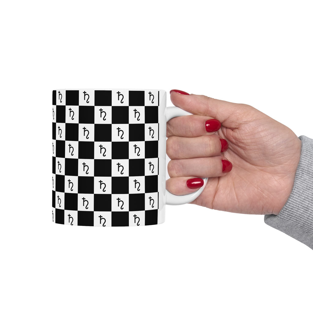 Saturn Mug - Checkerboard