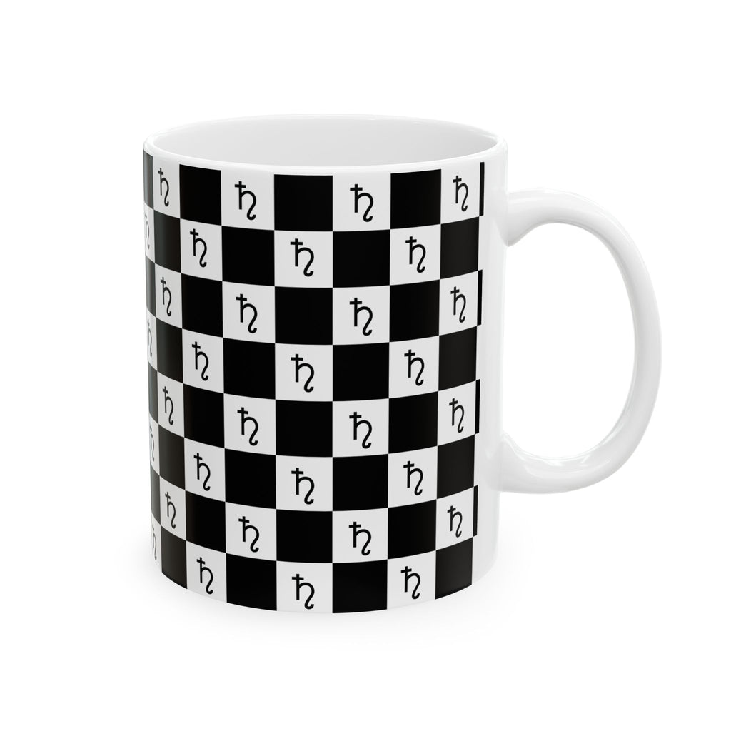 Saturn Mug - Checkerboard
