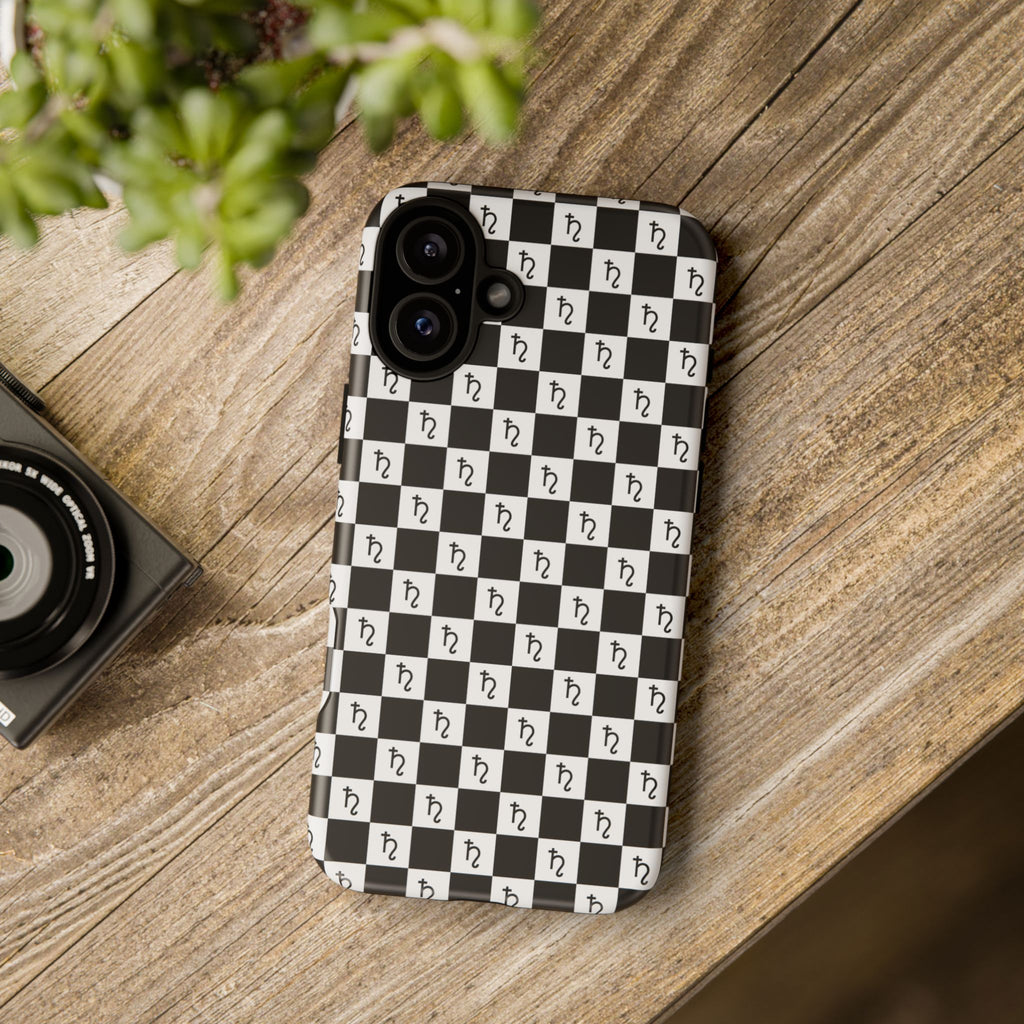 Saturn Phone Case - Checkerboard