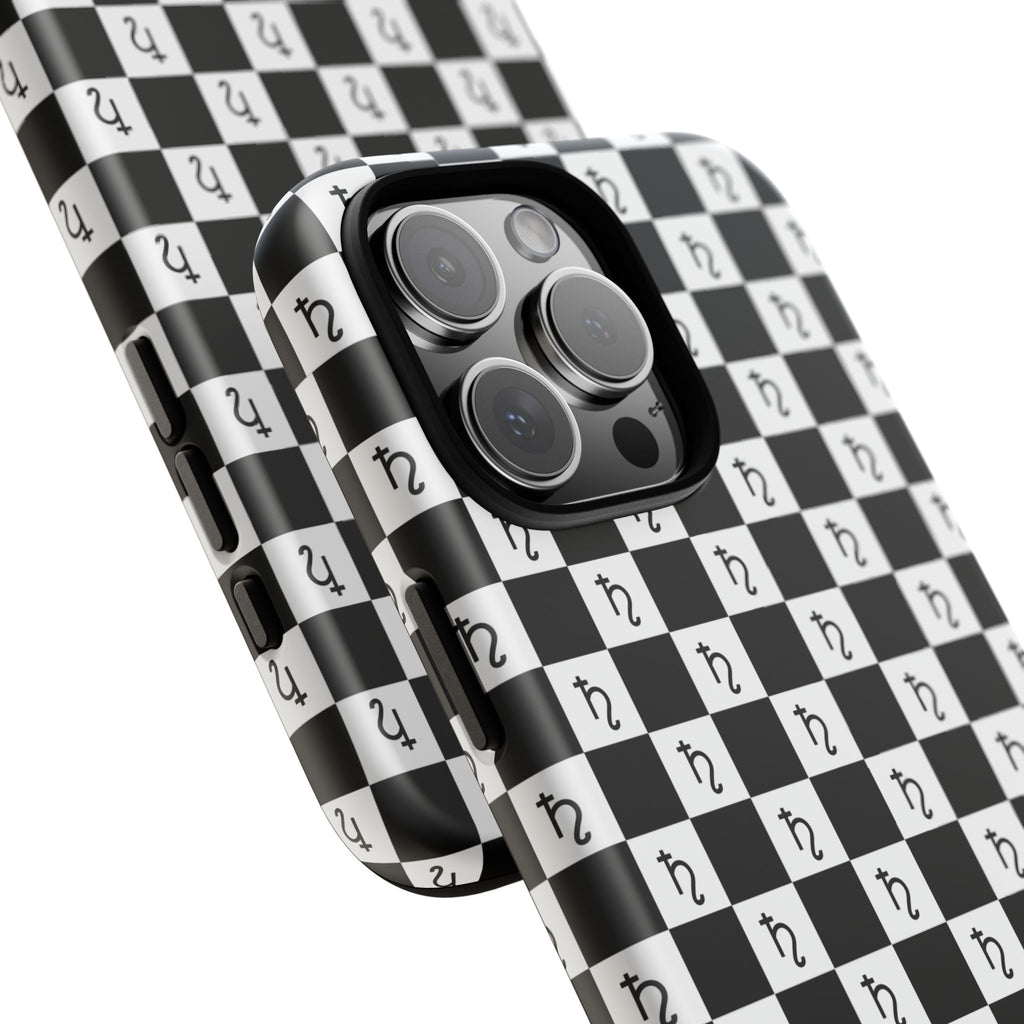 Saturn Phone Case - Checkerboard