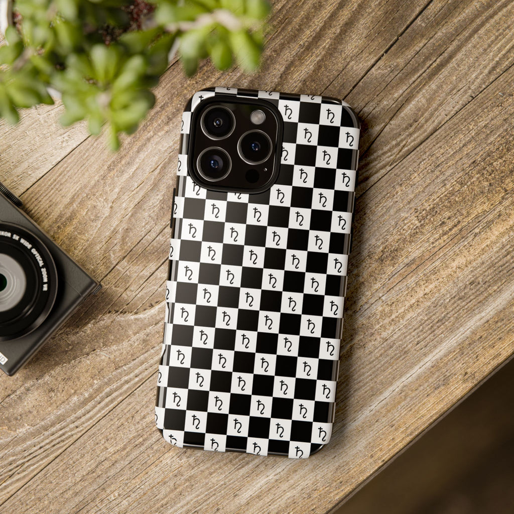 Saturn Phone Case - Checkerboard