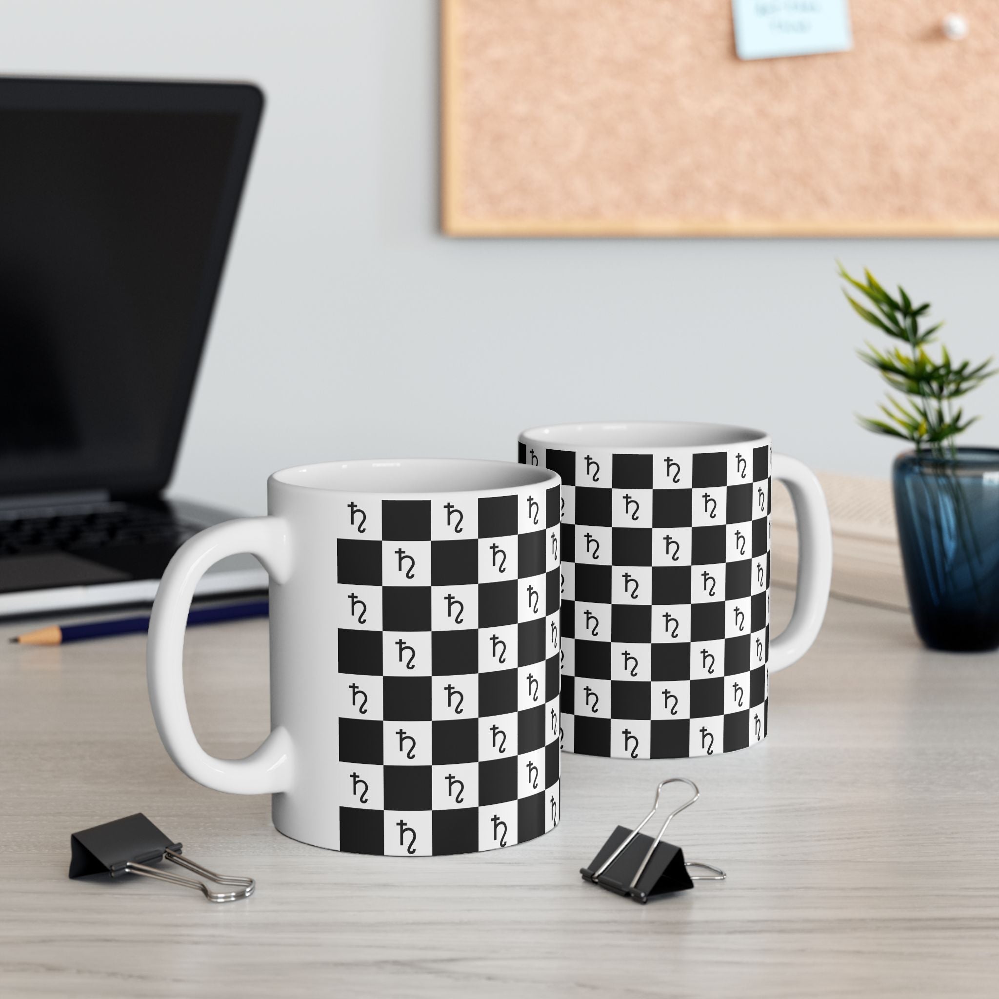 Saturn Mug - Checkerboard