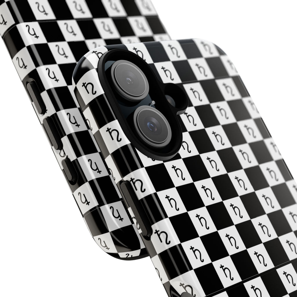 Saturn Phone Case - Checkerboard