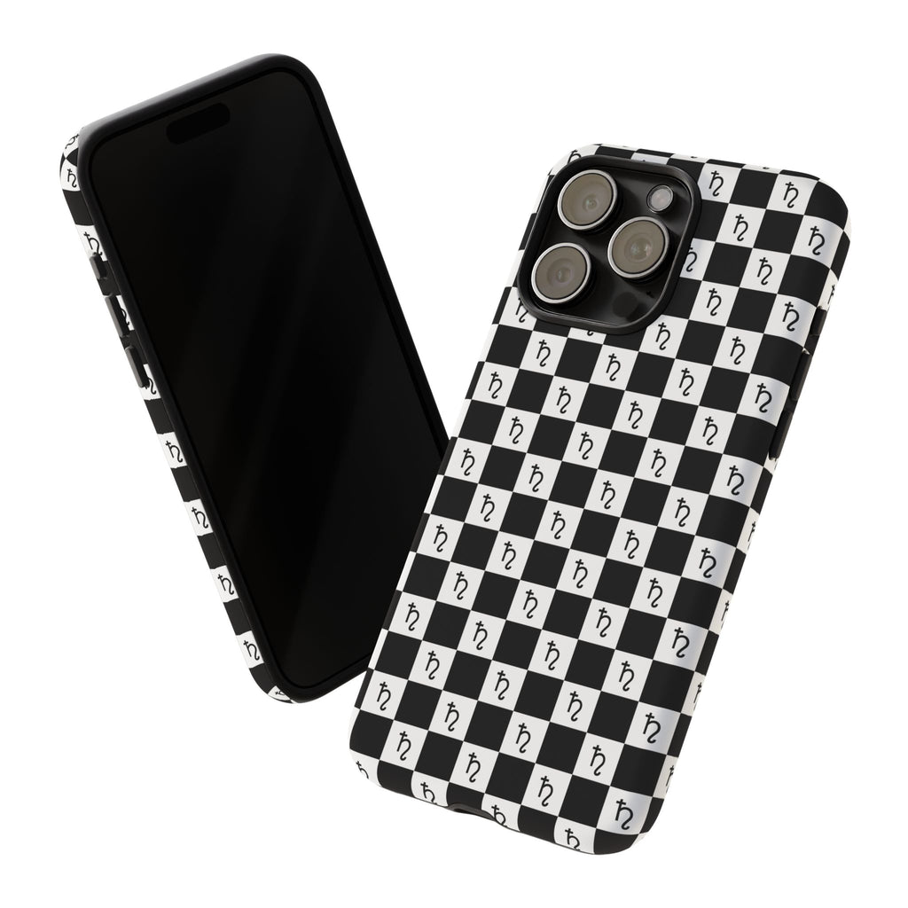Saturn Phone Case - Checkerboard