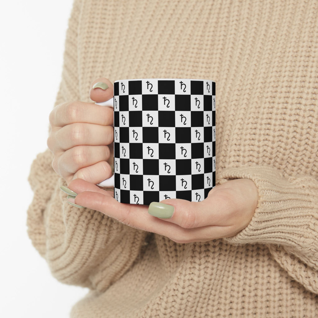 Saturn Mug - Checkerboard