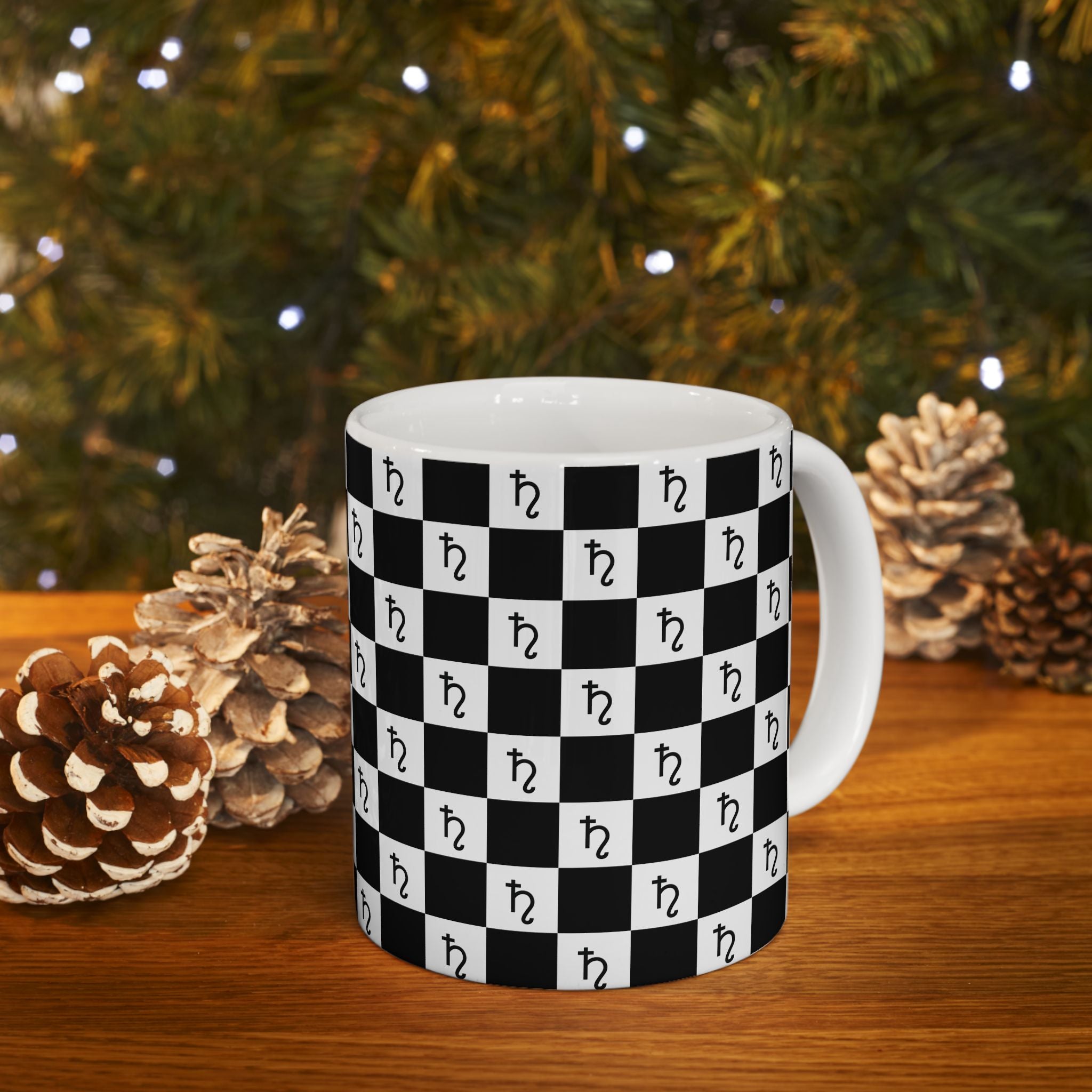Saturn Mug - Checkerboard