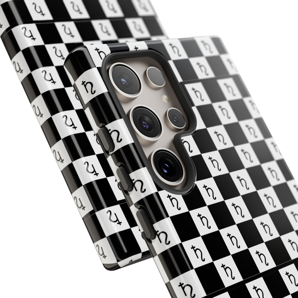 Saturn Phone Case - Checkerboard