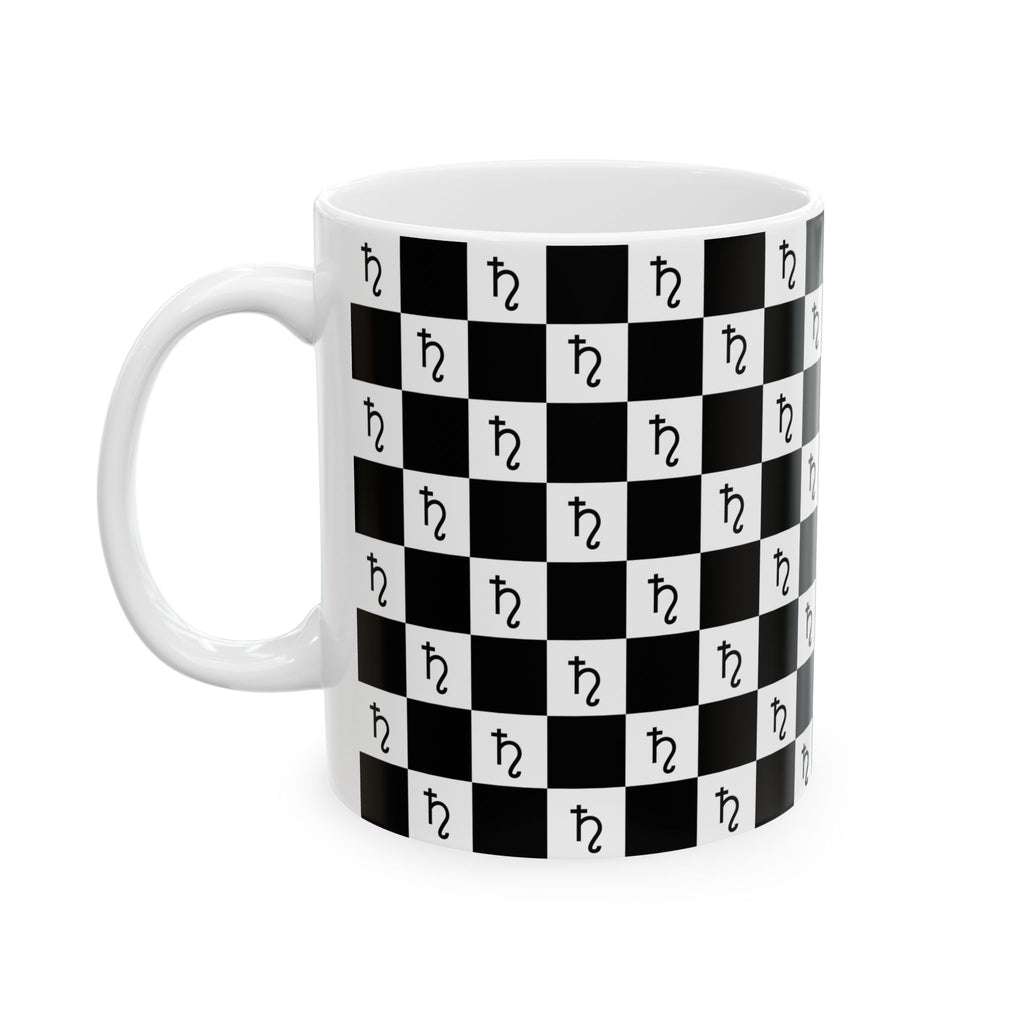 Saturn Mug - Checkerboard